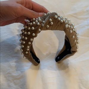 LeLe pearl velvet Headband